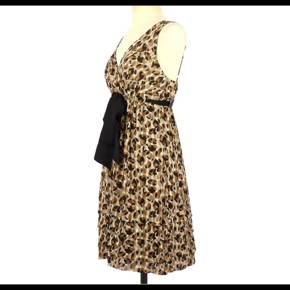 Bcbg silk animal print cocktail dress size 4 - Picture 13 of 13